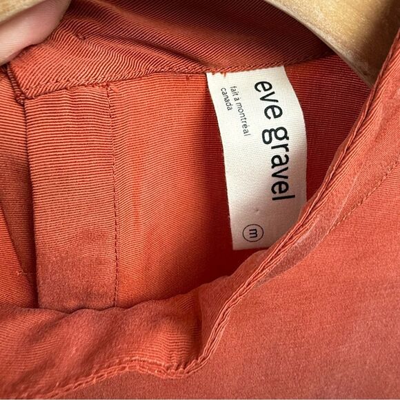 Eve Gravel Rust Sonora Dress Tie Waist Womens Size Medium Pockets - Picture 13 of 14